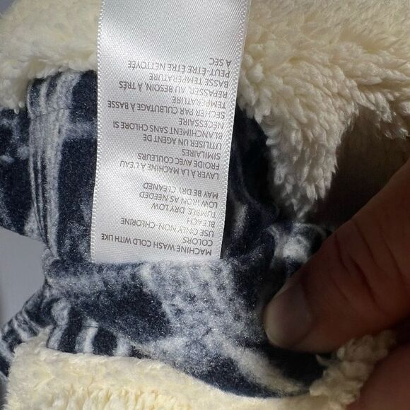 FREE PEOPLE MISS YOU PONCHO BLUE WHITE NEW XS/S HOODED - Picture 10 of 10